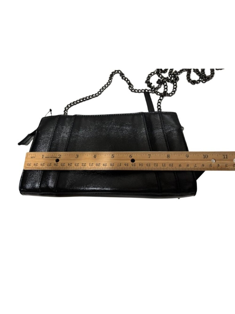 Simply Vera Vera Wang Black Crossbody Bag Purse Chain Strap NWT - Picture 6 of 8